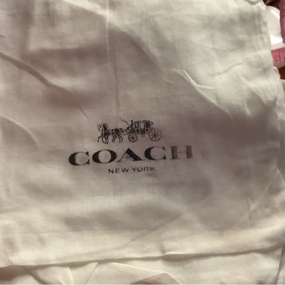 Coach Ivory Dust Bag with Logo